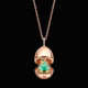 Fabergé Essence Rose Gold & Green Lacquer Frog Surprise Locket 1258fp2370