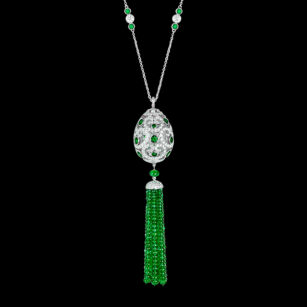 FABERGE Impératrice Emerald Tassel Pendant