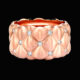 Fabergé Treillage Brushed Rose Gold & Diamond Set Grand Ring 530rg836
