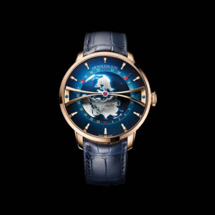 ARNOLD & SON GLOBETROTTER ROSE GOLD 1WTARU01C153A