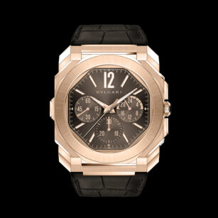 BULGARI MONTRE OCTO FINISSIMO GMT CHRONOGRAPHE  OR ROSE 103468