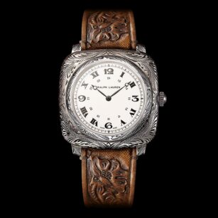 Ralph Lauren Western Collection Cushion Model 42mm – Engraved Sterling Silver RLR919700