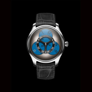 H.MOSER & CIE, ENDEAVOUR FLYING HOURS SUPERLUMINOVA® BLUE 1806-0202