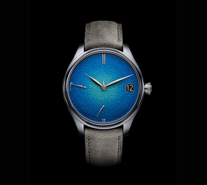 H.MOSER 1 Cie Endeavour Perpetual Calendar Tantalum Blue