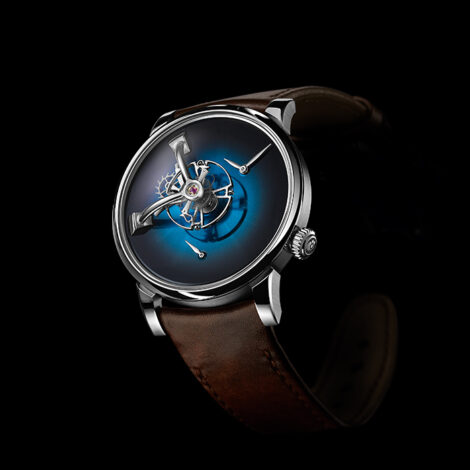 MB&F x H. Moser LM101 Funky Blue
