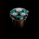 MB&F legacy Machine Split Escapement Titanium Green Dial