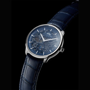 Carl Suchy & Söhne WALTZ N°1 skeleton, blue open dial