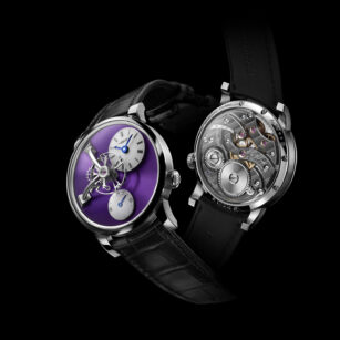 MB&F LEGACY MACHINE 101 OR GRIS PURPLE DIAL