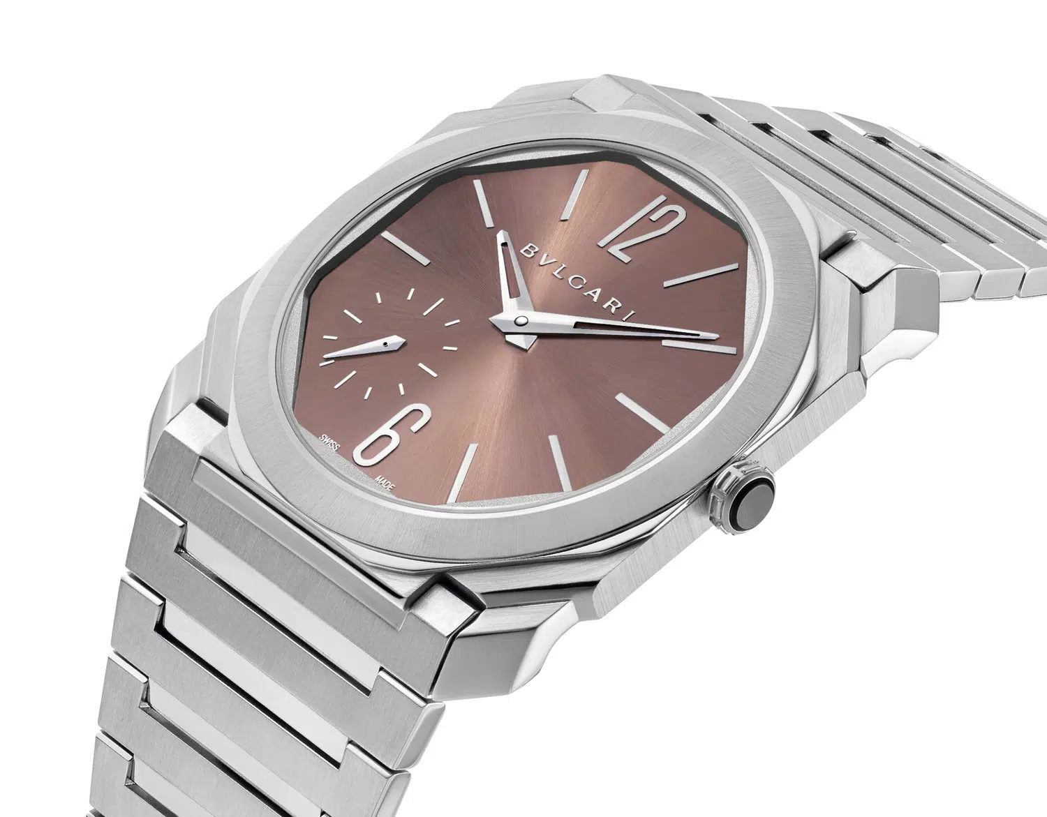 sugar s  BULGARI Octo Finissimo salmon Dial 103856 - Chronopassion