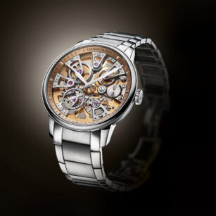 ARNOLD & SON Nebula 40 Steel, Golden 1NEGS.H01A.S135D