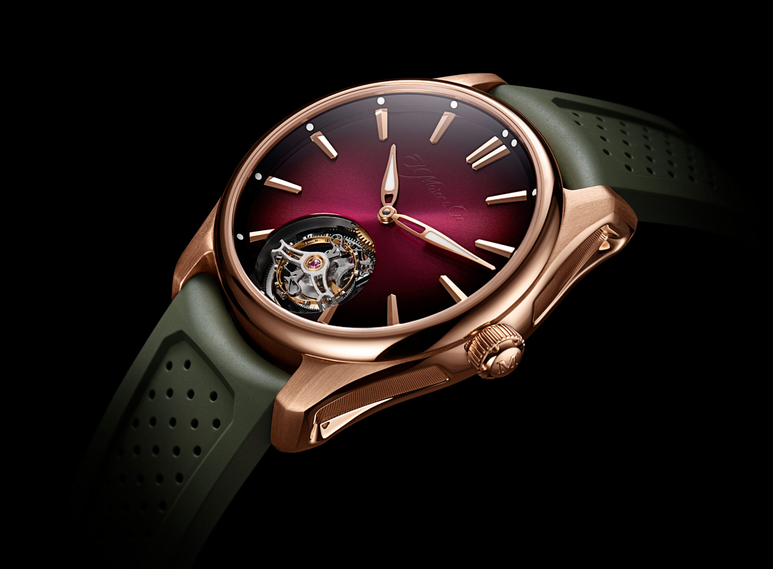 hmoser 3805 0400 pioneer tourbillon rg burgundy fume detail b