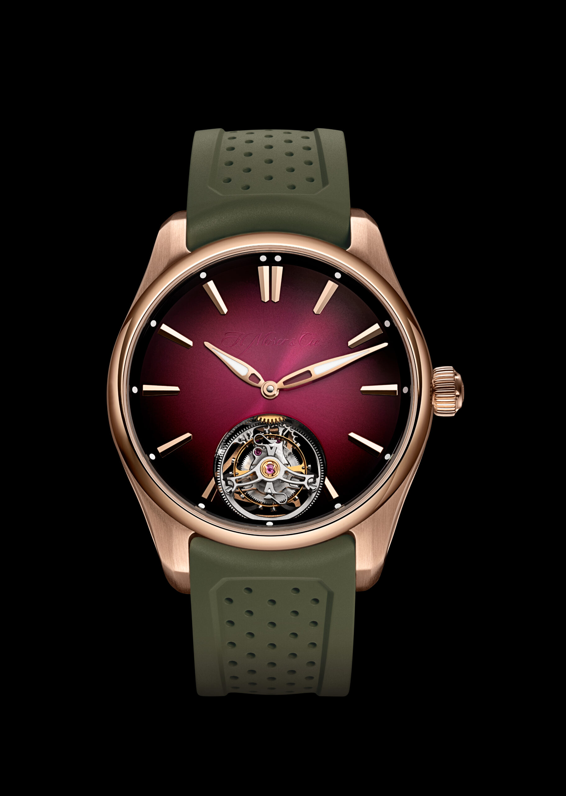 hmoser 3805 0400 pioneer tourbillon rg burgundy fume sdt b