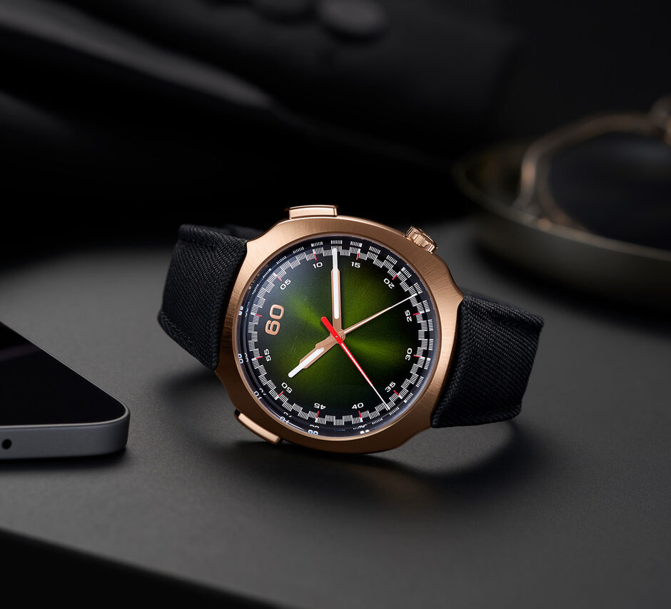 hmoser 6907 0400 streamliner flyback chronograph rg matrix green lifestyle