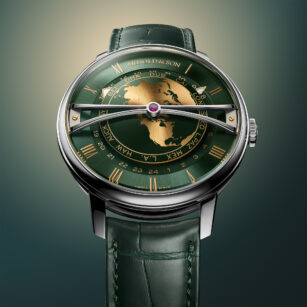 Arnold & Son Globetrotter 42 Steel Greenwich Green Edition 1WTBS.F01A.C1242S