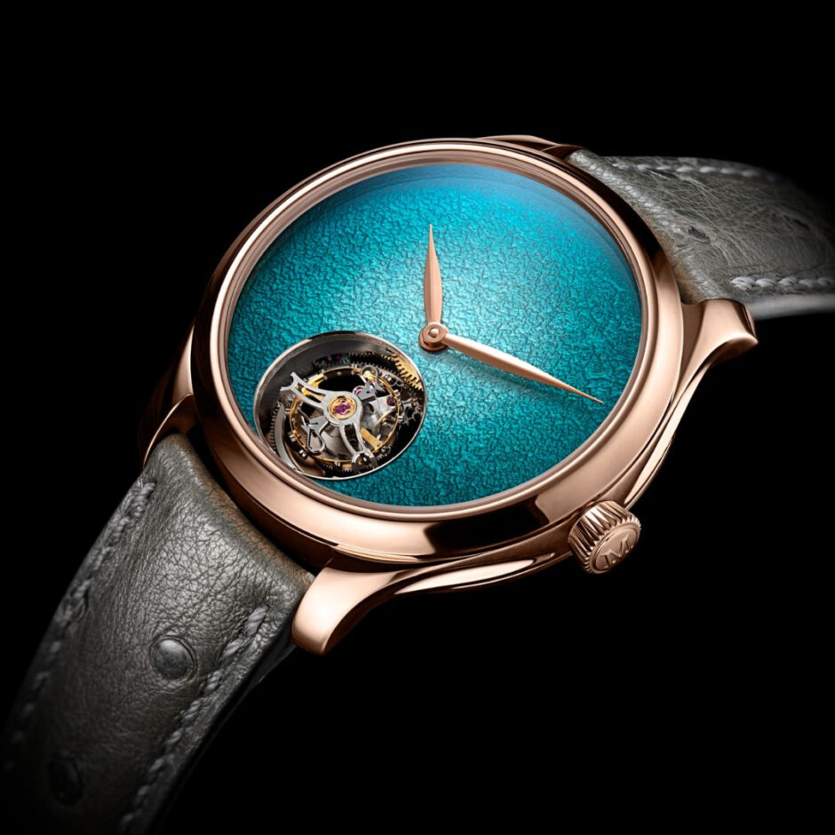 hmoser 1805 0400 endeavour tourbillon rg concept turquoise enamel