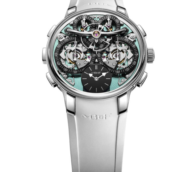 MB&F Legacy Machine Sequential Flyback EVO blue-green