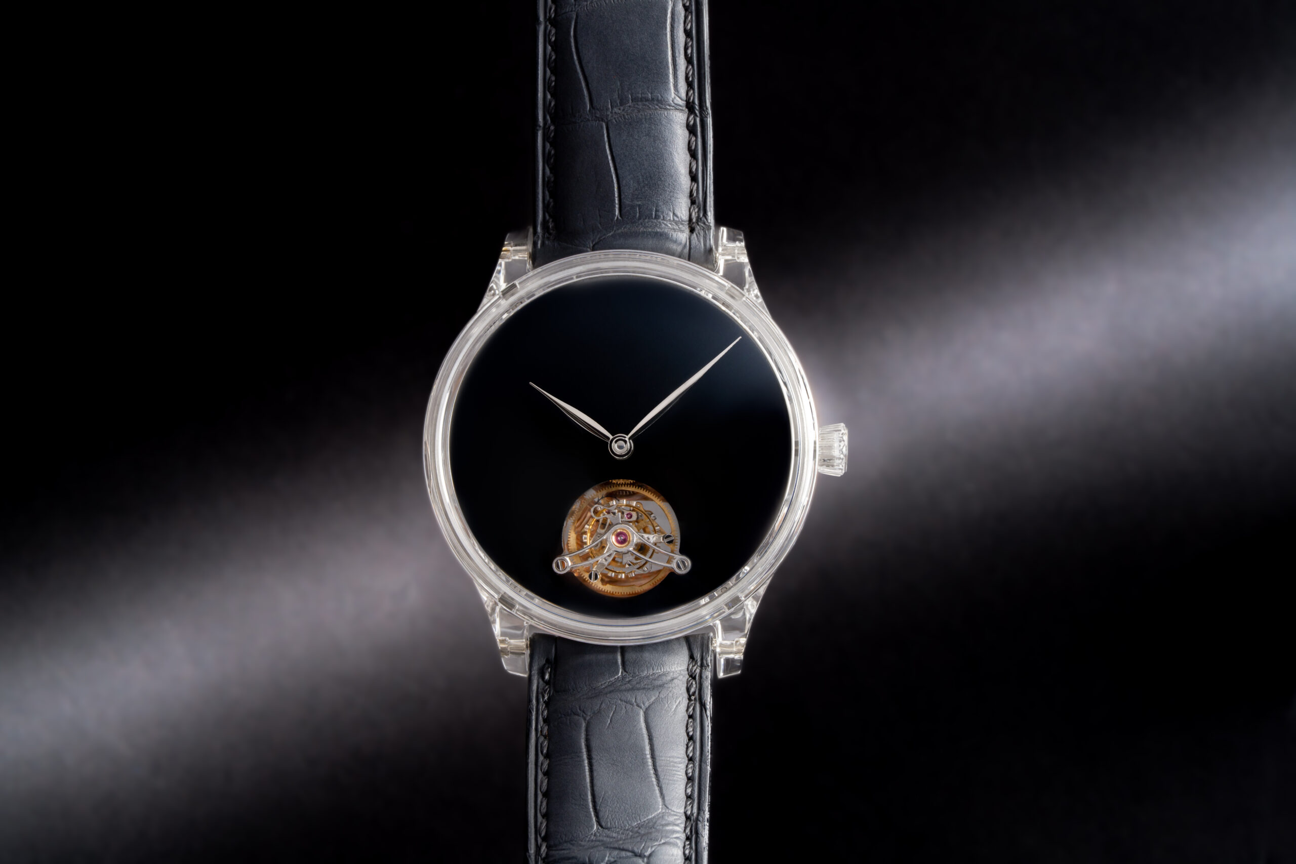 H MOSER & CIE VENTURER TOURBILLON SAPPHIRE Vantablack® PIECE
