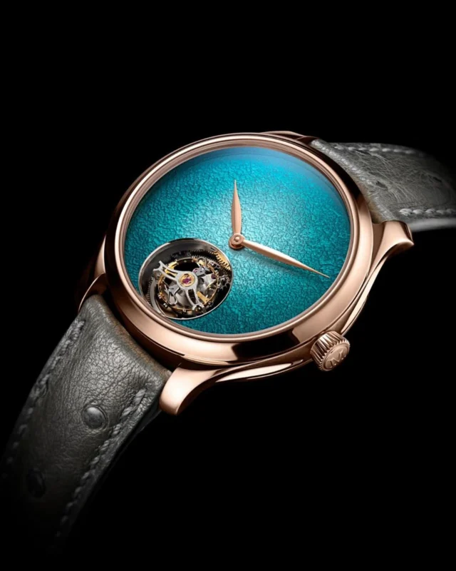 @moserwatches available @chronopassion authorized retailer since 1988
・・・
Uninhibited refinement. 

Far removed from convention, the new Endeavour Tourbillon Concept Turquoise Enamel focuses on absolute purity: no logo, no indices, just pure chromatic intensity; a weightless flying tourbillon, and a dial that mesmerises with its depth, in a new colour named, simply, Turquoise.

🔗 Discover more via our website in bio.

#HMoser #watchesandwonders2025