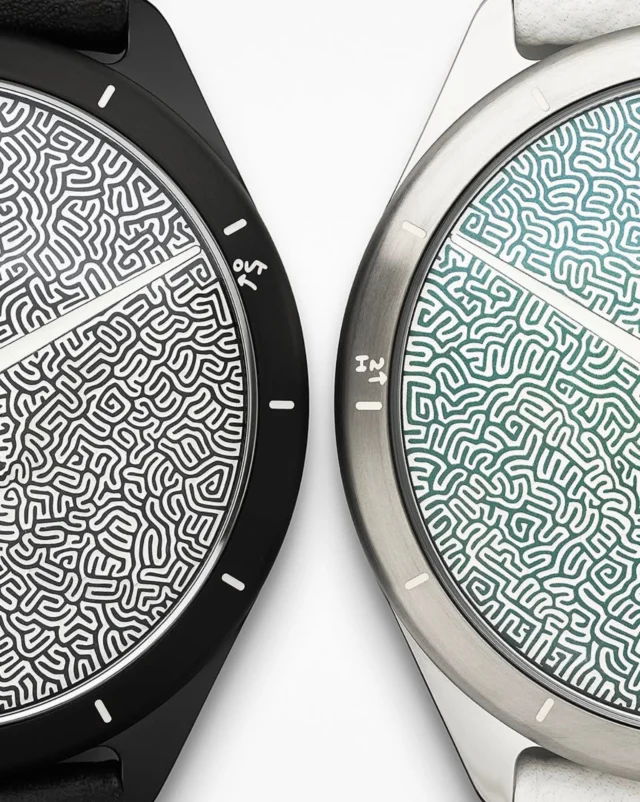 Tjrs new @ressence_watches soon landing @chronopassion authorized retailer since the birth of the Brand
・・・
Meet our new art watch: the TYPE 9 JW.

In this collaboration with artist Jules Wittock (@juleswittock_artiste ), each dial becomes a maze in motion — a single entry, a single exit, and a path between them that spells a word. Revealed only at midnight and midday, to be kept between the watch and its wearer.

Jules’ labyrinths are engraved into the dial and filled by hand, allowing the artwork to orbit in continuous motion.

Limited to 60 pieces, 30 of each colourway, the TYPE 9 JWE and TYPE 9 JWB will be available through selected retailers worldwide.

Discover the TYPE 9 JW via our website. 
#AheadOfTime #RessenceWatches #JulesWittock